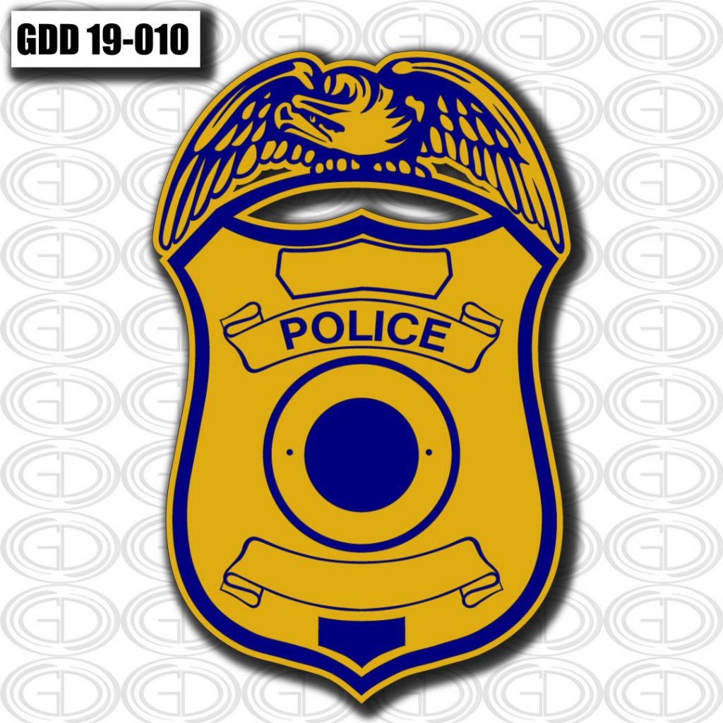 gdi designed police logo design in a figure of eagle