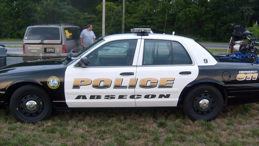 graphic design of absecon police car