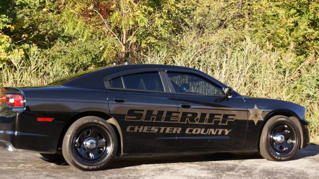 sideview design of chester county sheriff suv car black