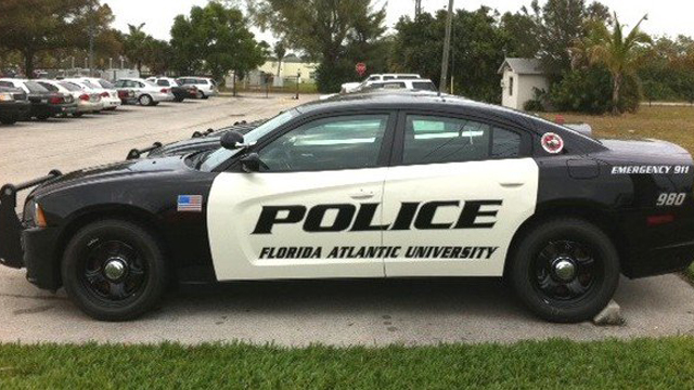 side view design of florida atlantic university police car