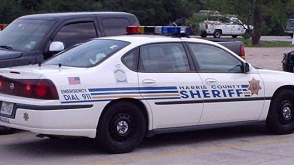 sideview design of a harris county sheriff car white