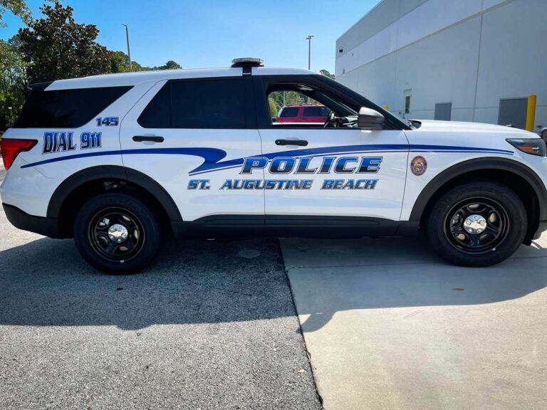 ST. Augustine Beach Police SUV